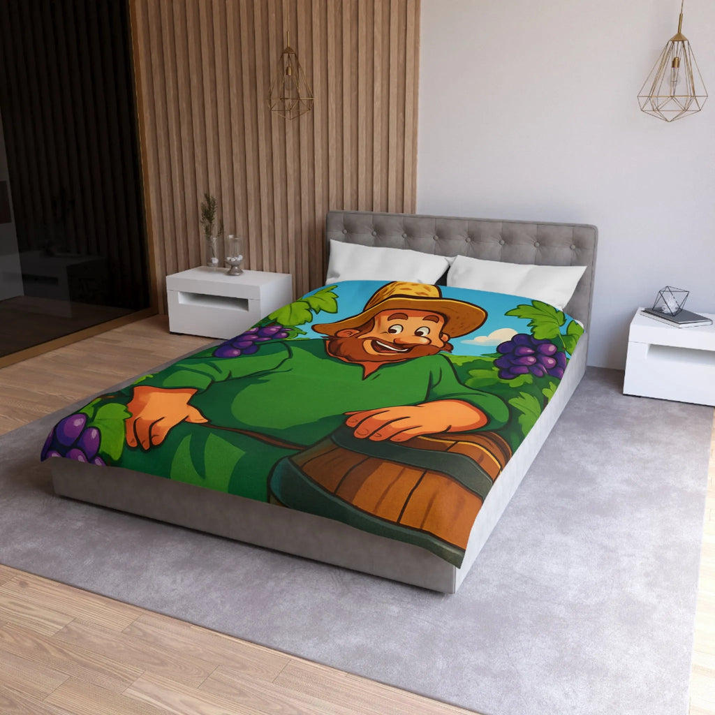 Housse de Couette Microfibre Art Graphique Contemporain Style Décoratif Chambre Tendance