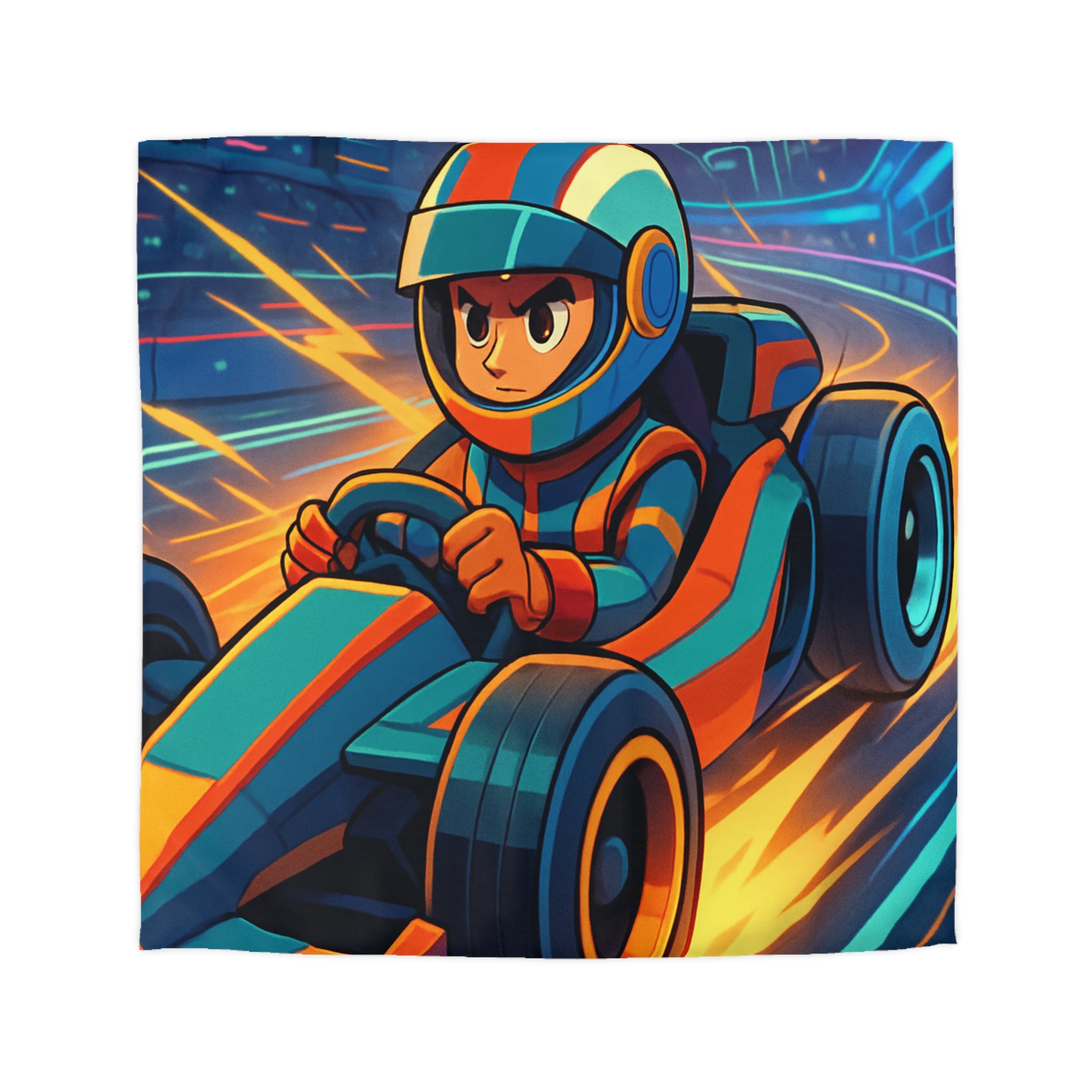 Housse de Couette Microfibre Motif Créatif Original Style Contemporain Chambre Élégante