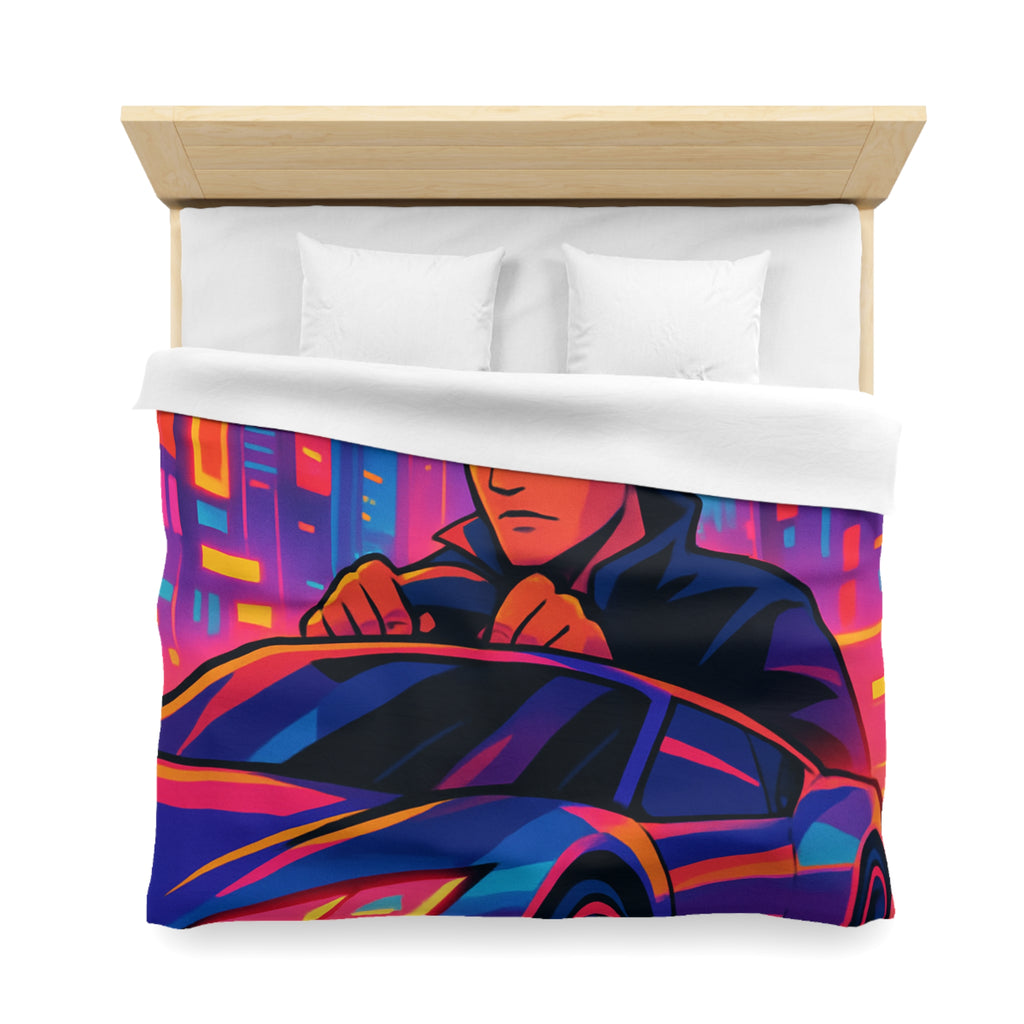 Housse de Couette Microfibre Design Artistique Moderne Décoration Chambre Confort Premium