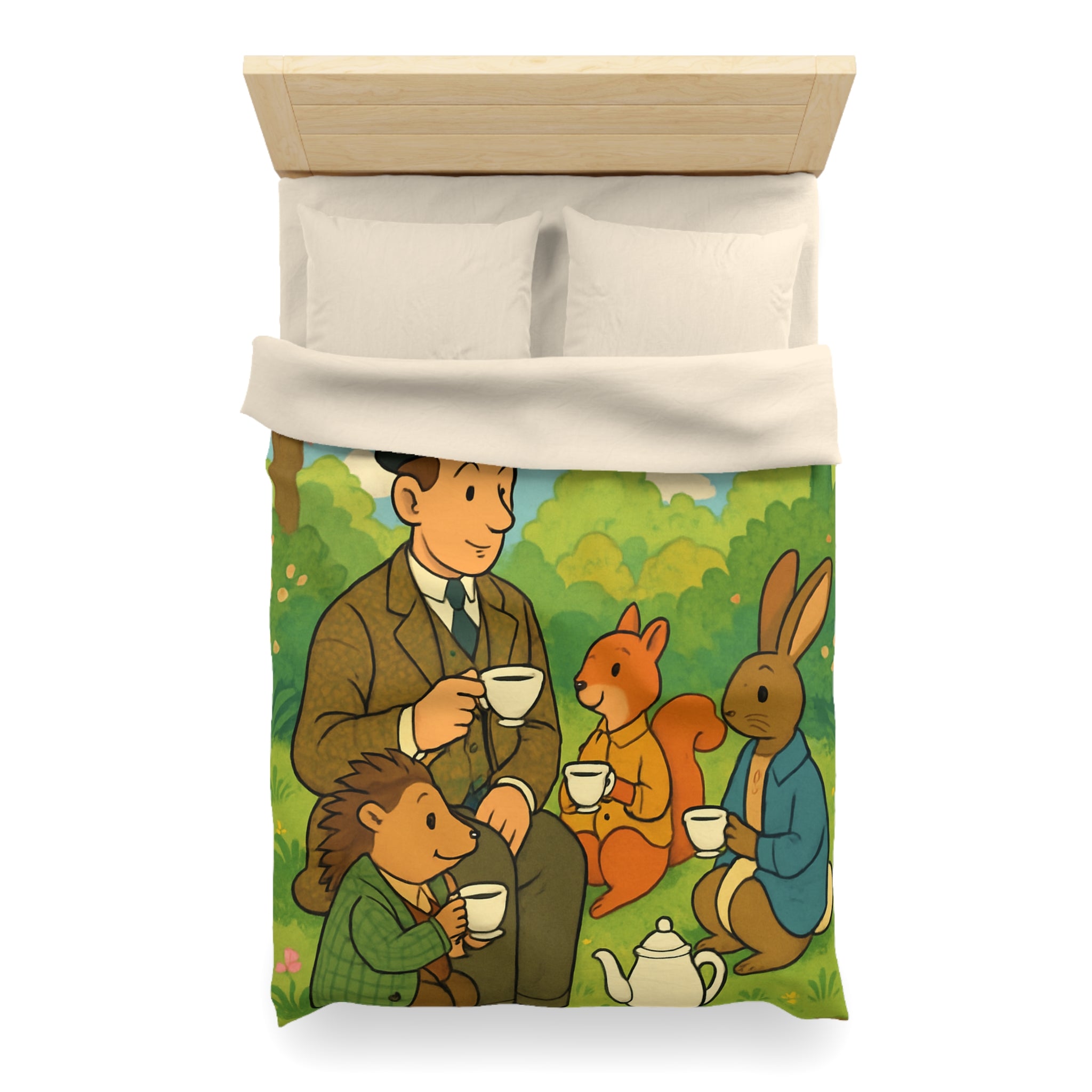 Housse de Couette Microfibre Design Artistique Moderne Décoration Chambre Confort Premium