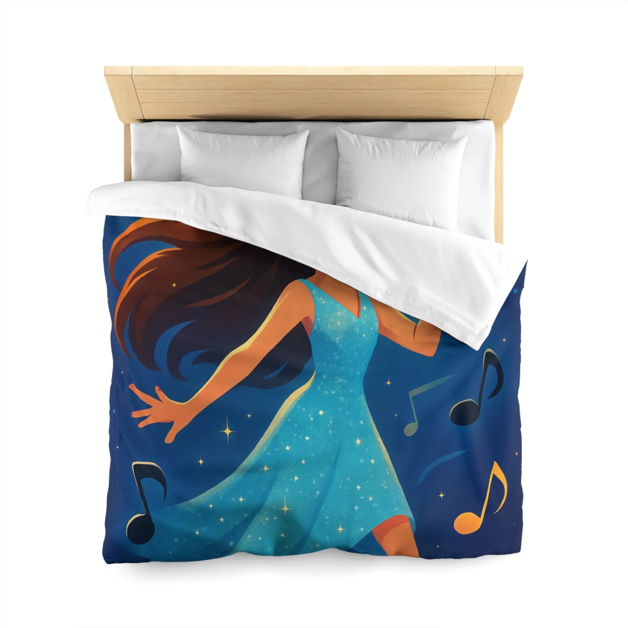 Housse de Couette Microfibre Art Graphique Contemporain Style Décoratif Chambre Tendance