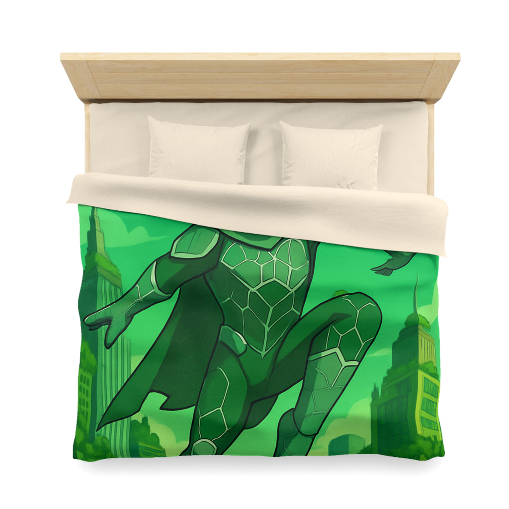 Housse de Couette Microfibre Motif Créatif Original Style Contemporain Chambre Élégante