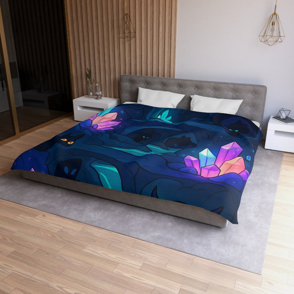 Housse de Couette Microfibre Motif Créatif Original Style Contemporain Chambre Élégante