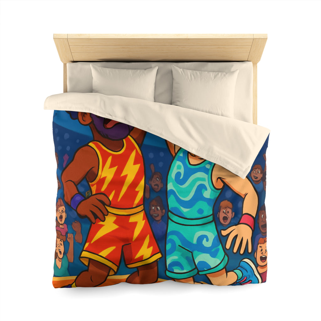 Housse de Couette Microfibre Illustration Unique Design Moderne Décoration Intérieure Raffinée