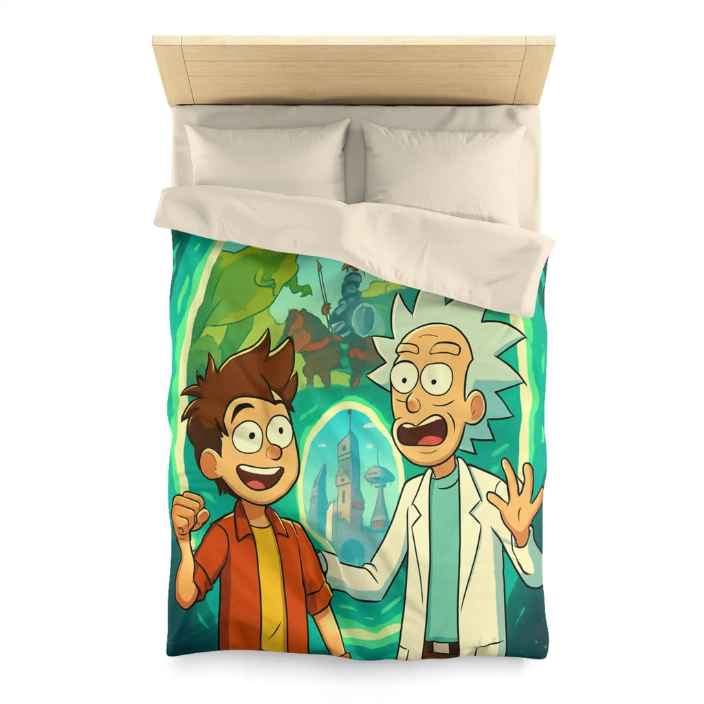 Housse de Couette Microfibre Art Graphique Contemporain Style Décoratif Chambre Tendance