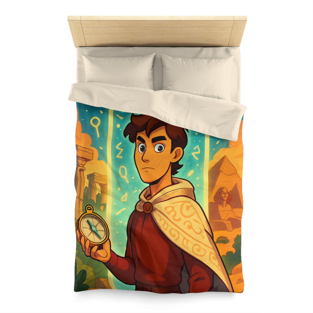 Housse de Couette Microfibre Design Artistique Moderne Décoration Chambre Confort Premium