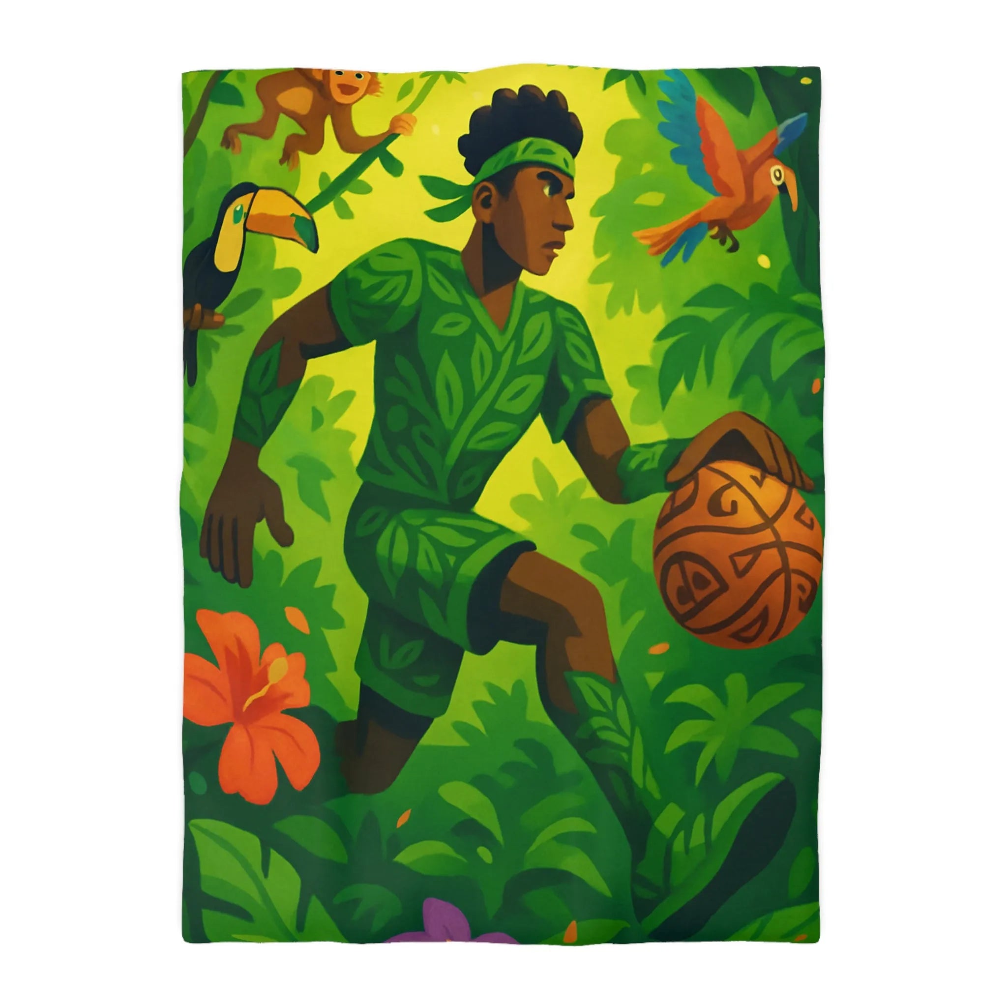 Housse de Couette Microfibre Art Graphique Contemporain Style Décoratif Chambre Tendance