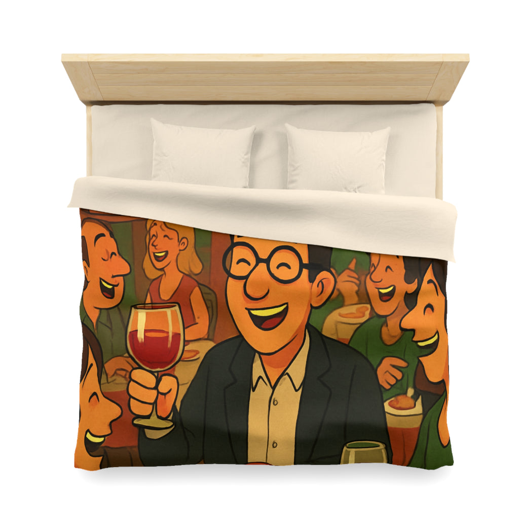 Housse de Couette Microfibre Illustration Unique Design Moderne Décoration Intérieure Raffinée