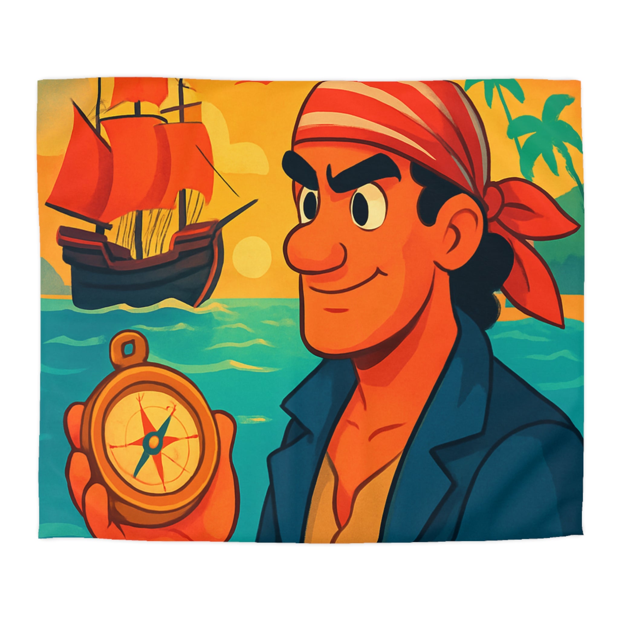 Housse de Couette Microfibre Illustration Unique Design Moderne Décoration Intérieure Raffinée