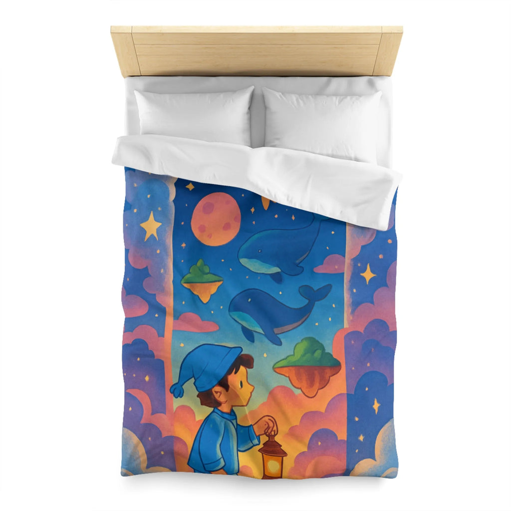 Housse de Couette Enfant : Voyage Imaginaire Étoilé pour Rêves Enchantés et Doux Sommeil