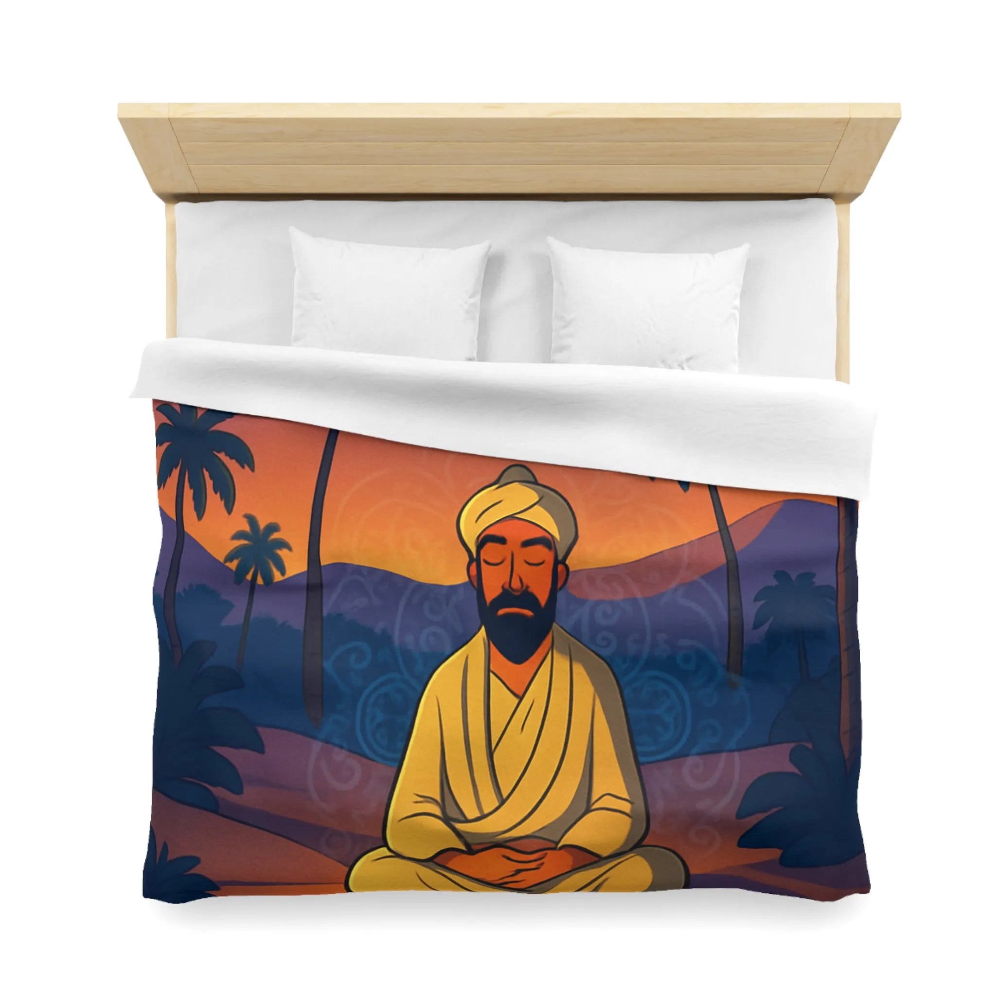 Housse de Couette Microfibre Art Graphique Contemporain Style Décoratif Chambre Tendance