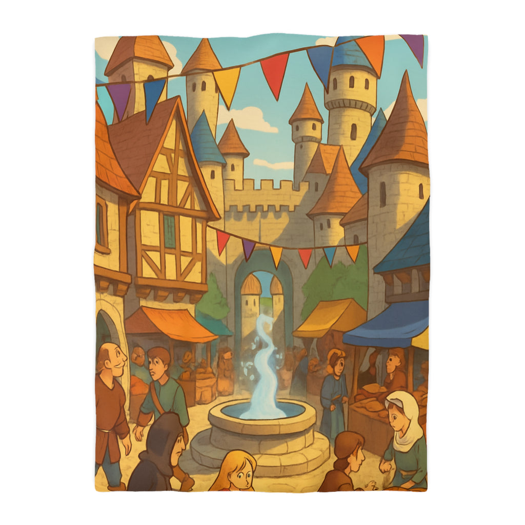 Housse de Couette Microfibre Design Artistique Moderne Décoration Chambre Confort Premium