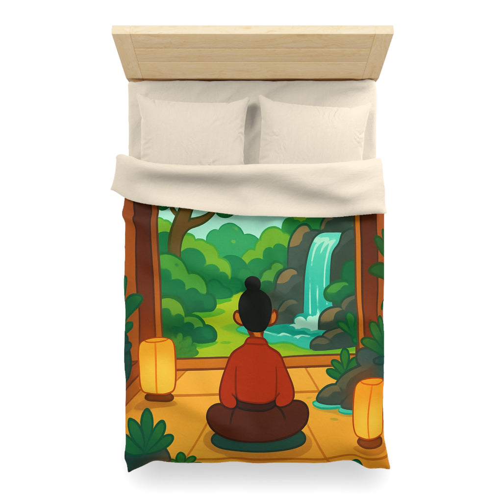 Housse de Couette Microfibre Illustration Unique Design Moderne Décoration Intérieure Raffinée