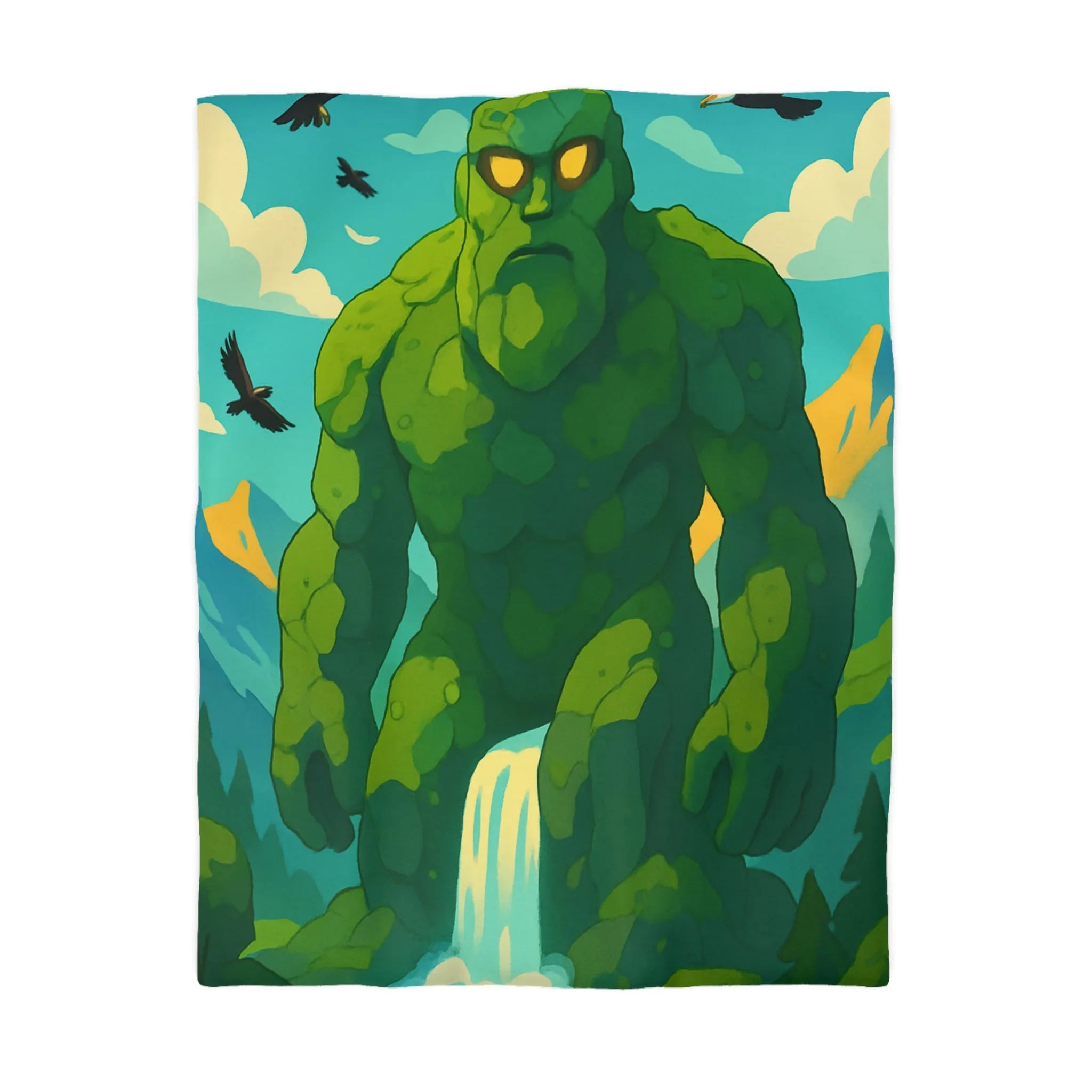 Housse de couette géant naturel envoûtant, idéale pour une chambre à thème nature