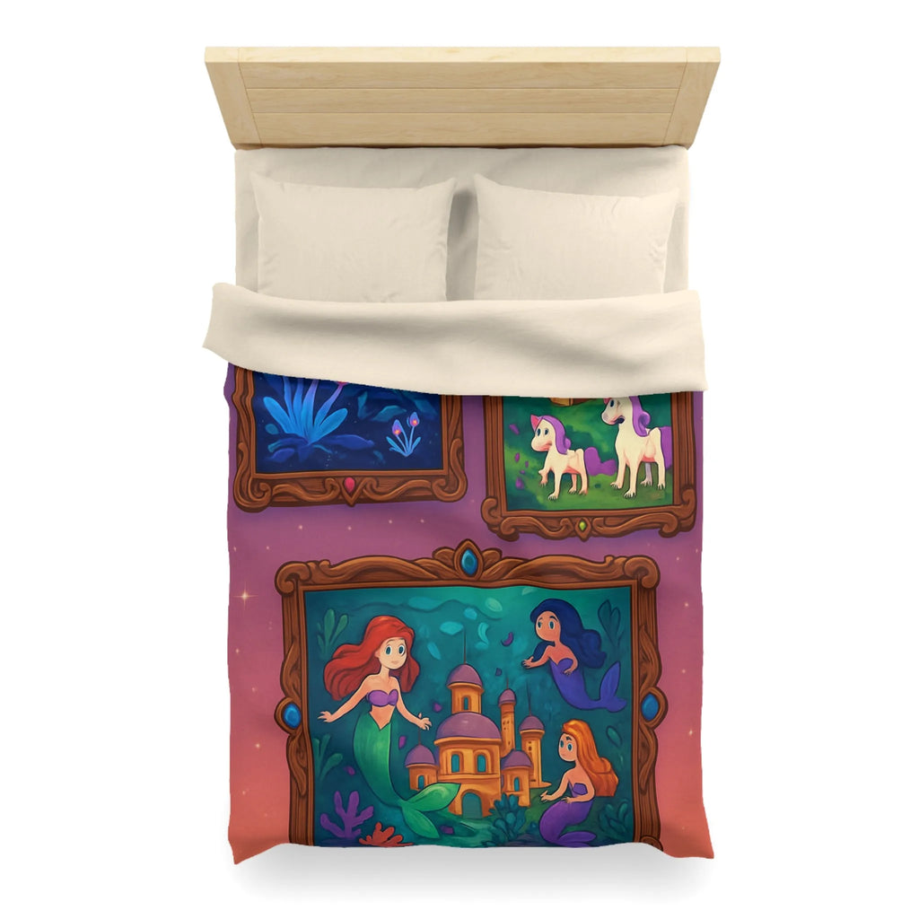 Housse de couette colorée inspirée de contes de fées avec motifs enchanteurs et magiques