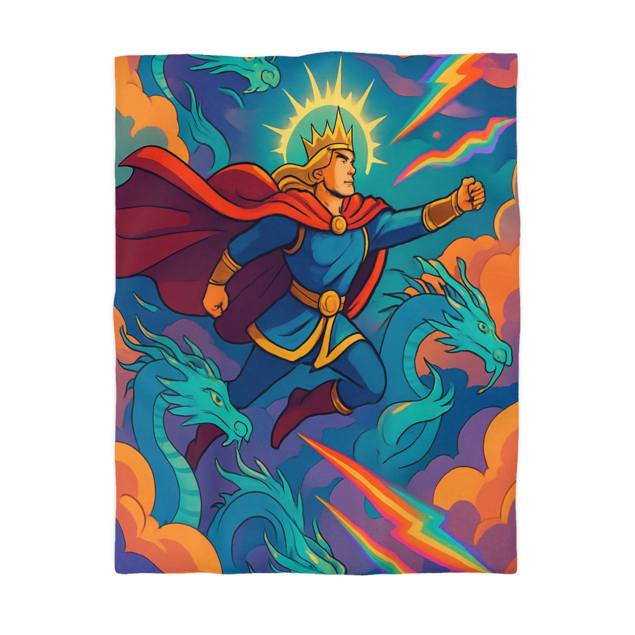 Housse de Couette Microfibre Motif Créatif Original Style Contemporain Chambre Élégante