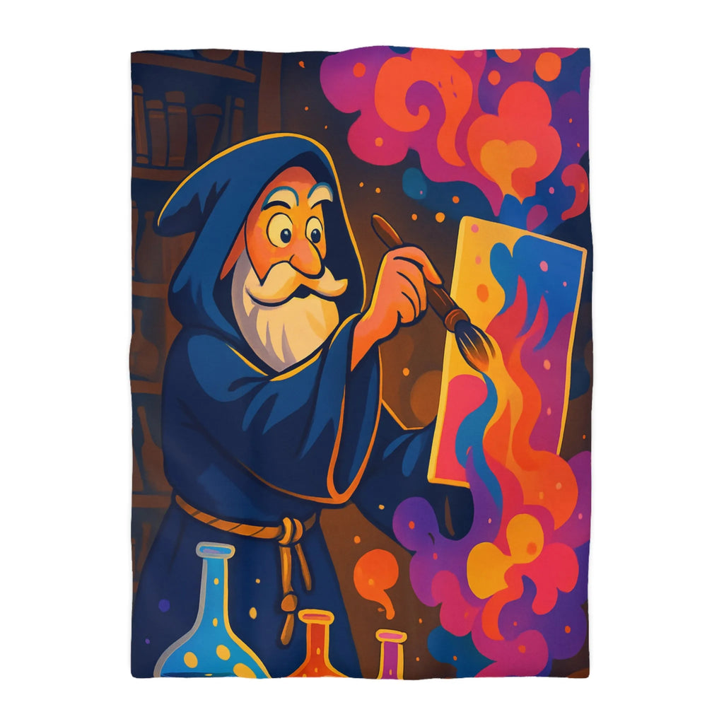 Créez une ambiance magique avec une housse de couette sorcier artistique et colorée