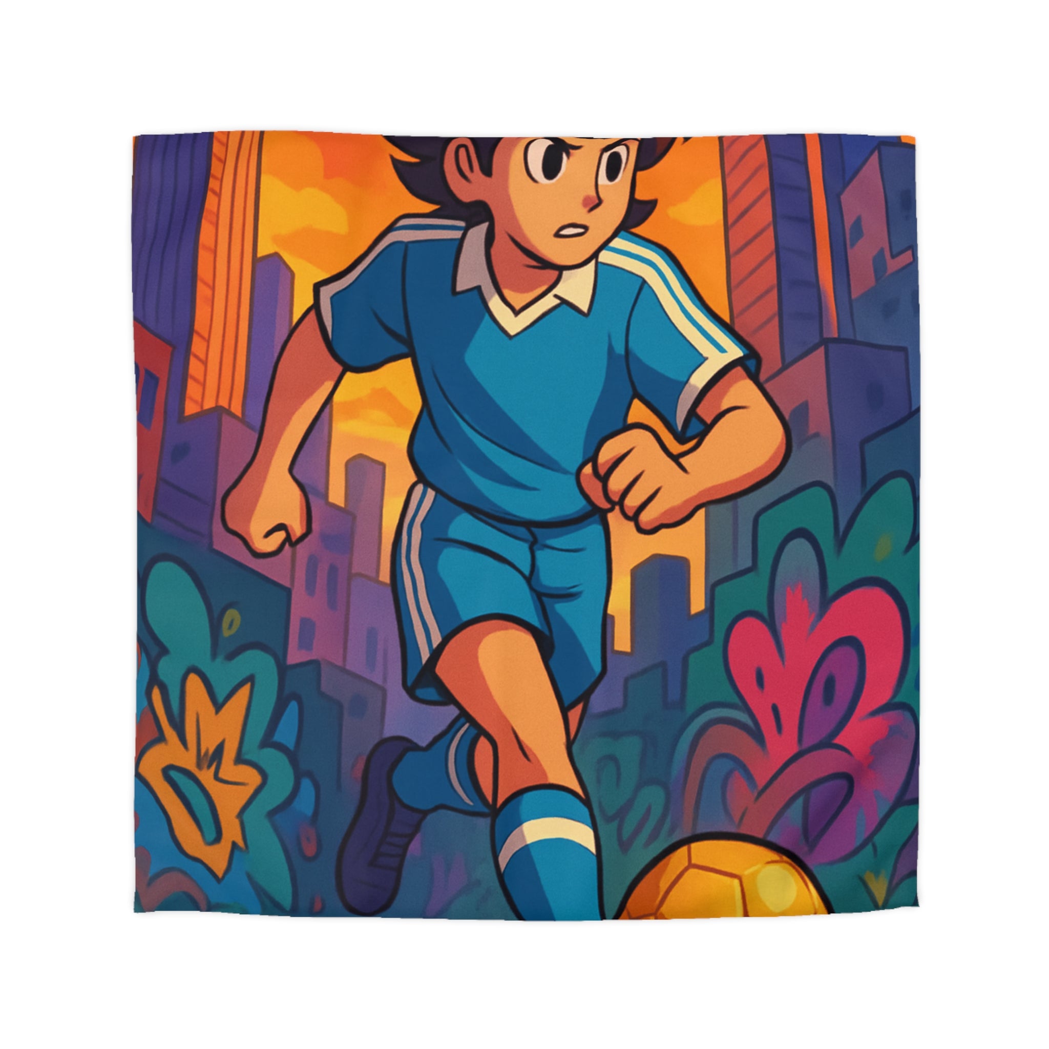 Housse de Couette Microfibre Design Artistique Moderne Décoration Chambre Confort Premium