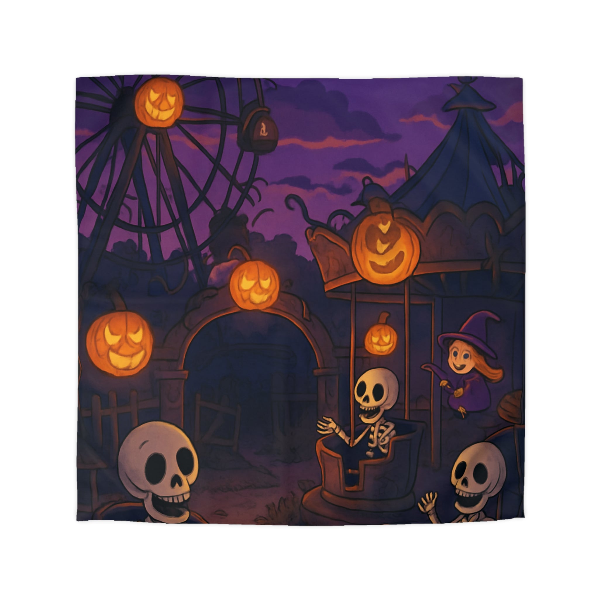 Housse de Couette Microfibre Motif Créatif Original Style Contemporain Chambre Élégante