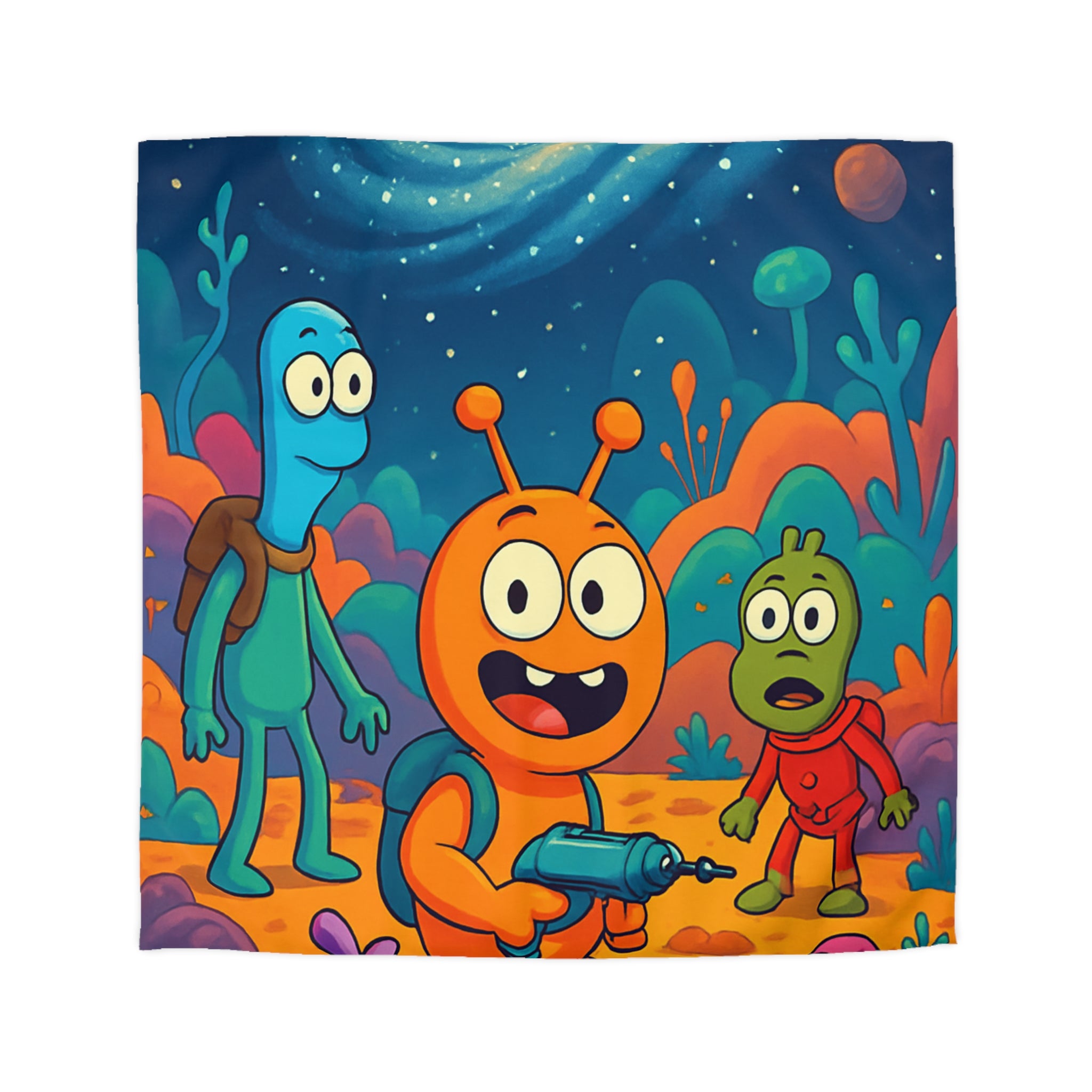 Housse de Couette Microfibre Design Artistique Moderne Décoration Chambre Confort Premium