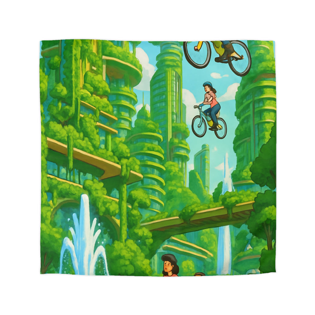 Housse de Couette Microfibre Design Artistique Moderne Décoration Chambre Confort Premium