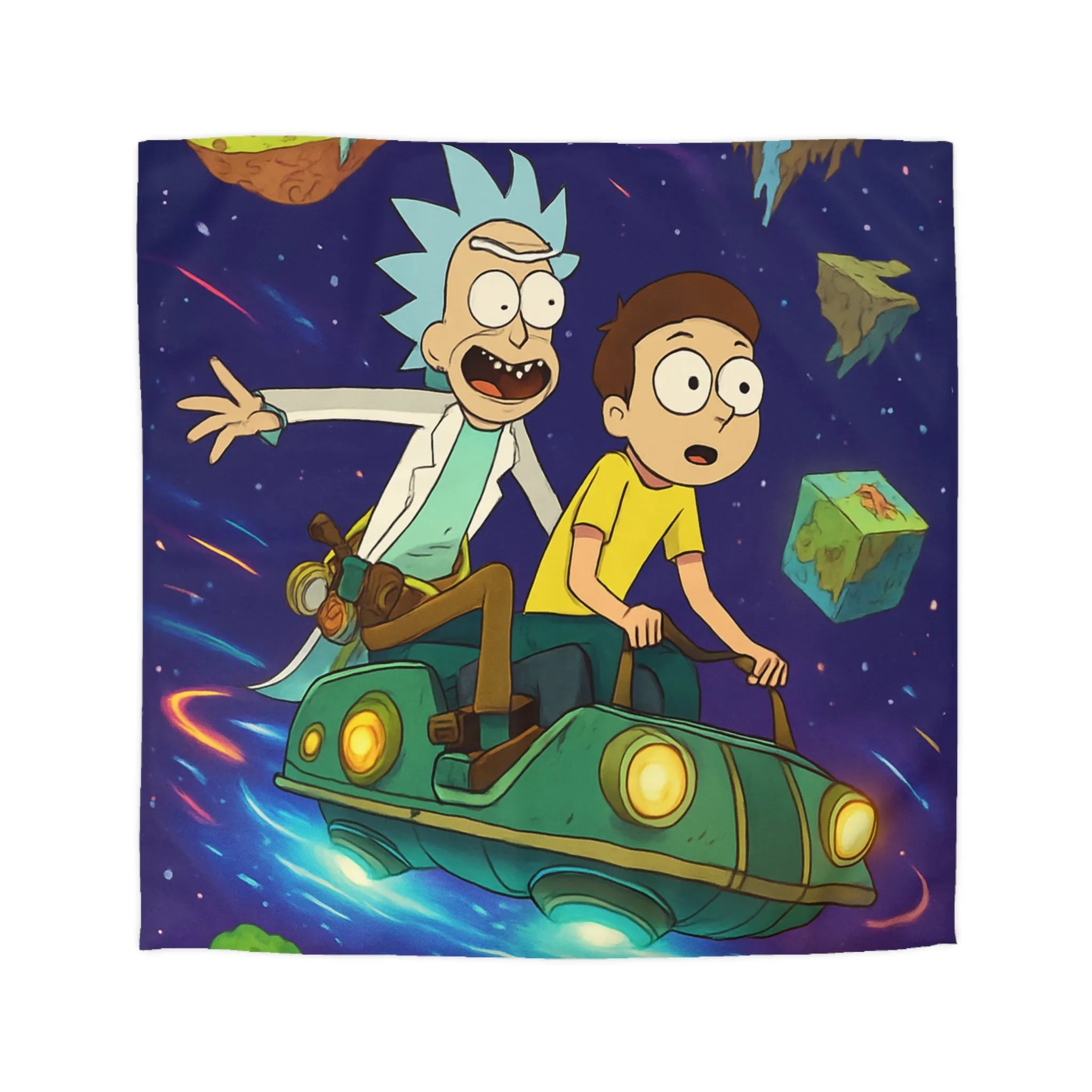 Housse de Couette Microfibre Art Graphique Contemporain Style Décoratif Chambre Tendance