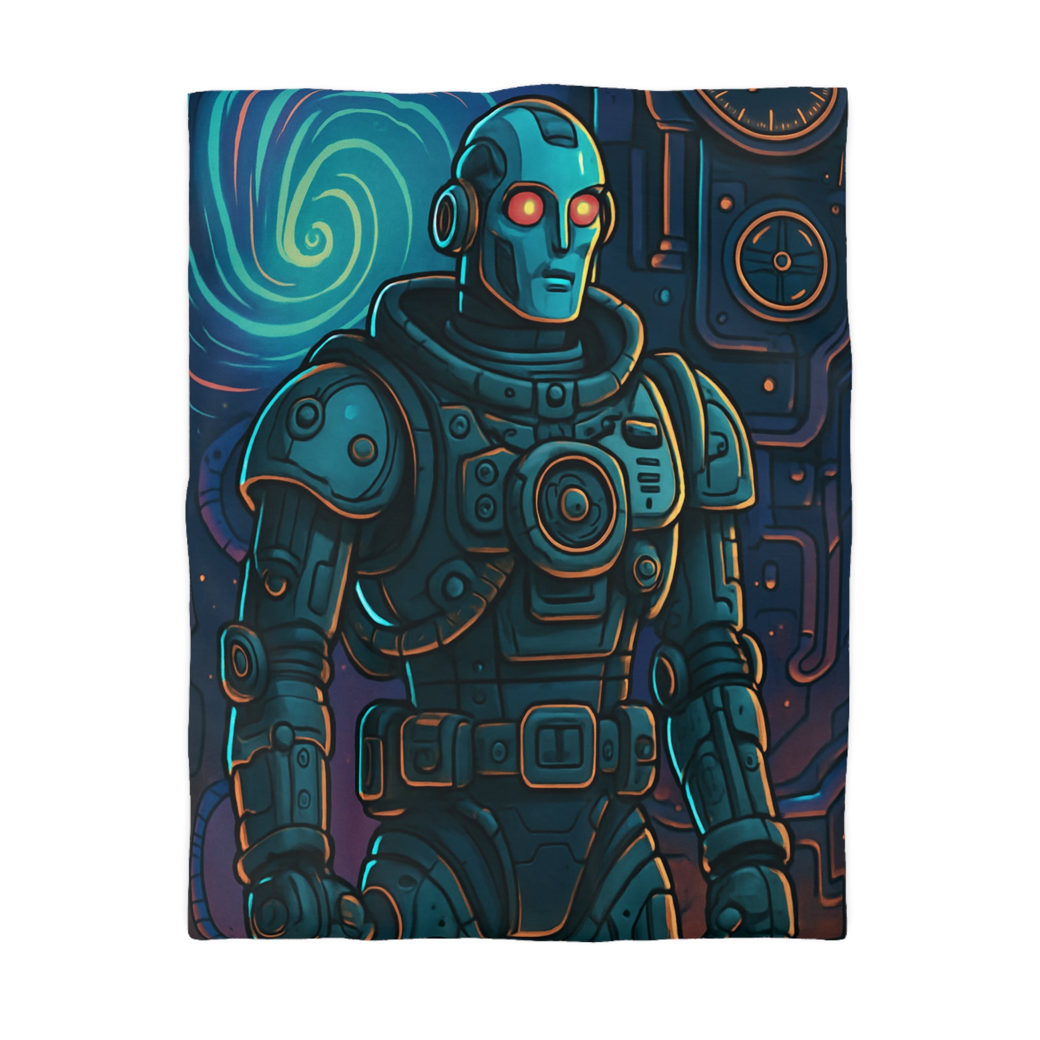 Housse de Couette Microfibre Illustration Unique Design Moderne Décoration Intérieure Raffinée