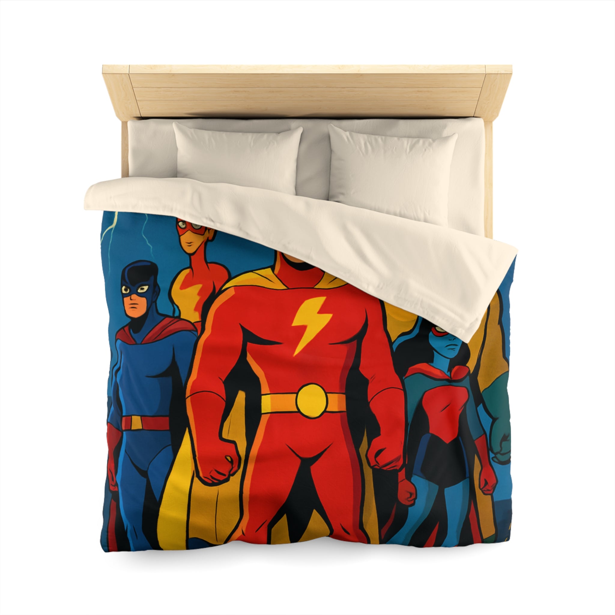 Housse de Couette Microfibre Design Artistique Moderne Décoration Chambre Confort Premium