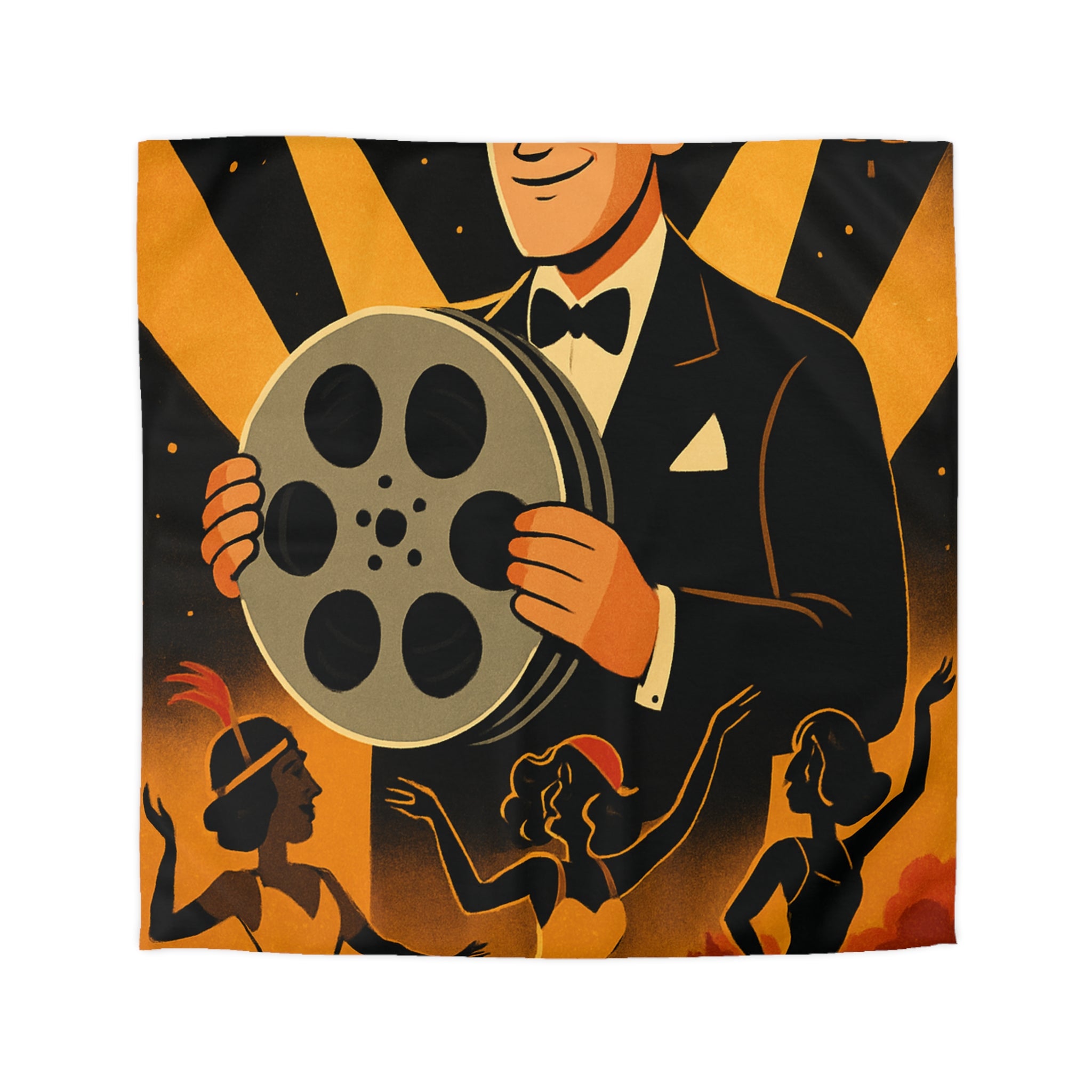 Housse de Couette Microfibre Illustration Unique Design Moderne Décoration Intérieure Raffinée