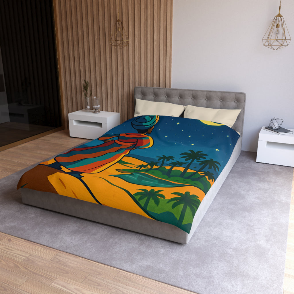 Housse de Couette Microfibre Motif Créatif Original Style Contemporain Chambre Élégante