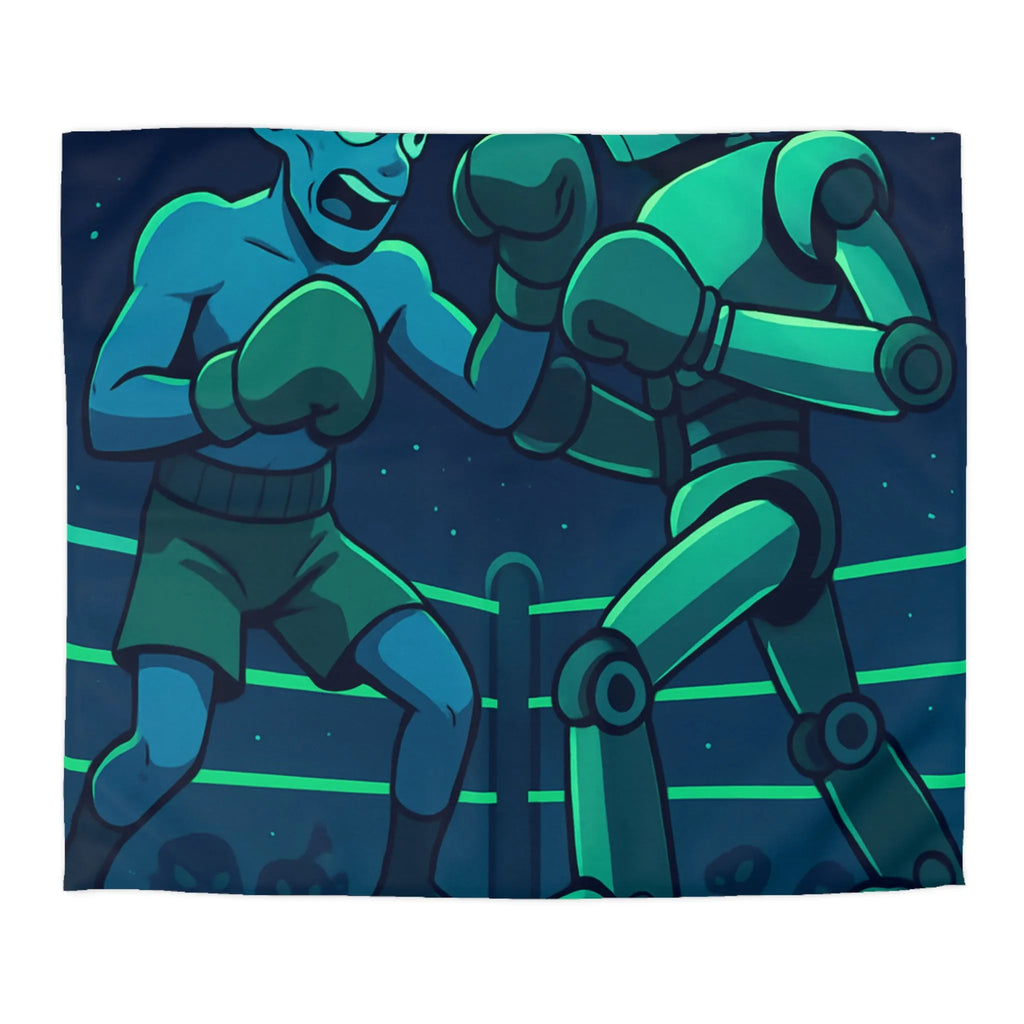 Housse de Couette Microfibre Art Graphique Contemporain Style Décoratif Chambre Tendance