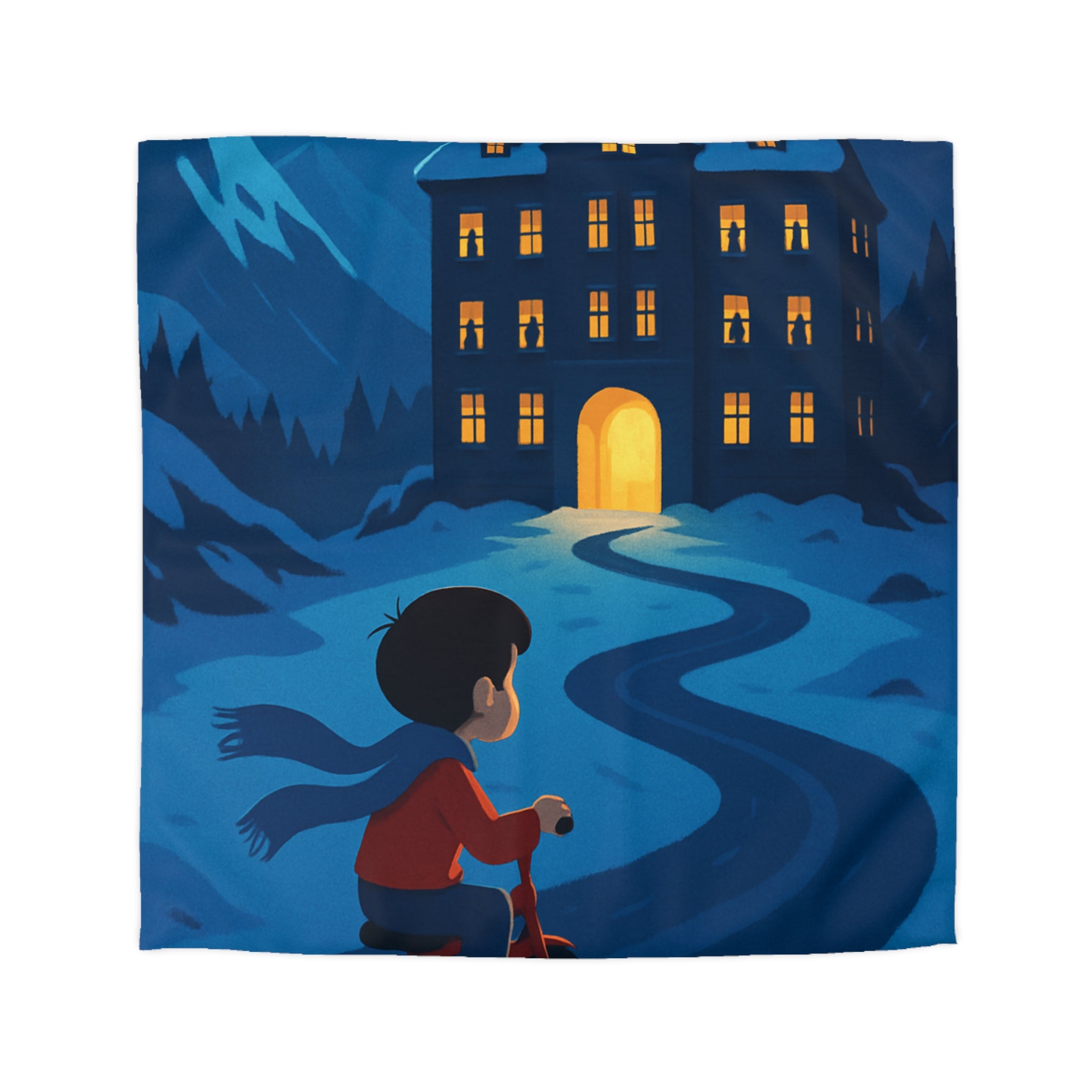 Housse de Couette Microfibre Motif Créatif Original Style Contemporain Chambre Élégante