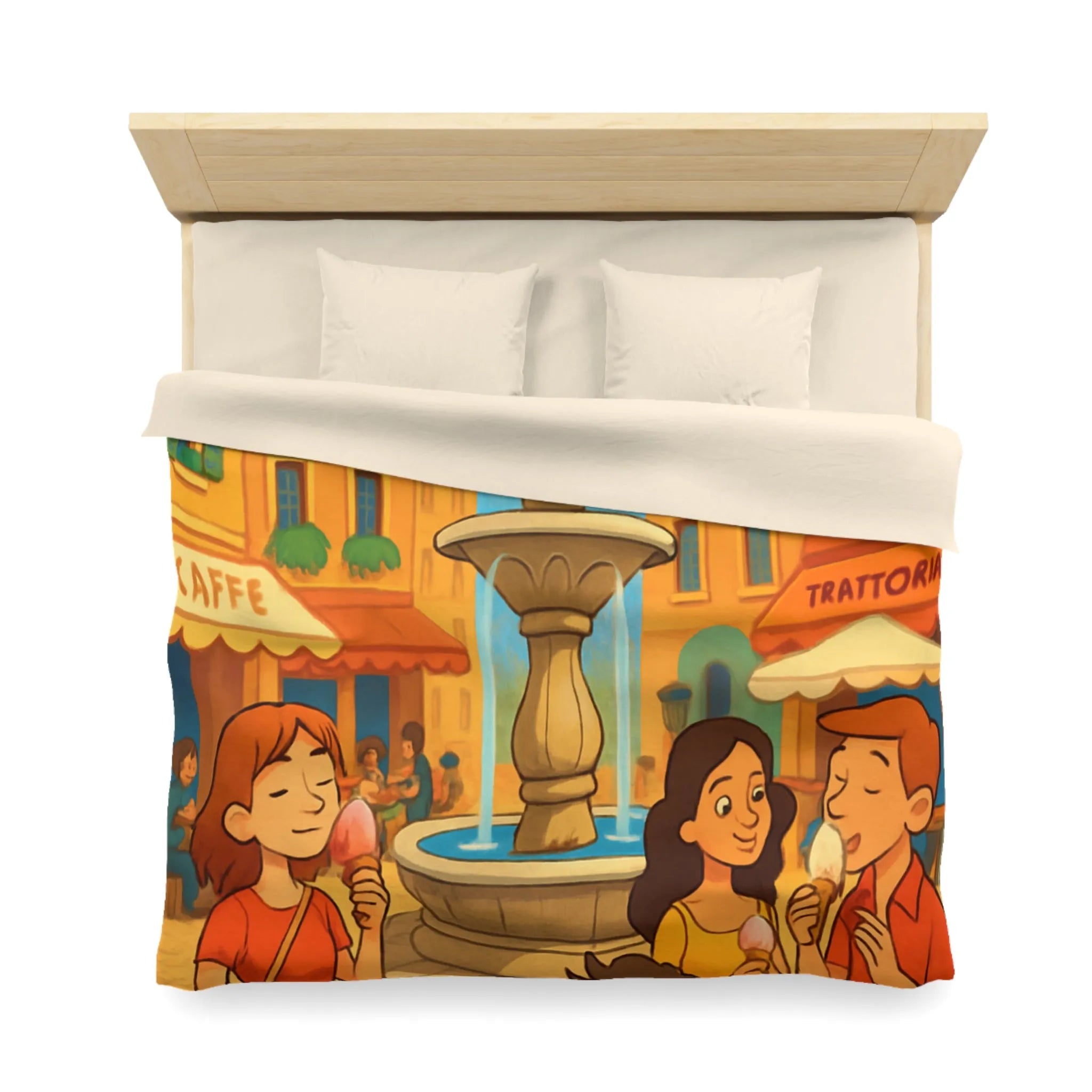 Housse de Couette Microfibre Création Artistique Moderne Design Exclusif Décoration Chambre