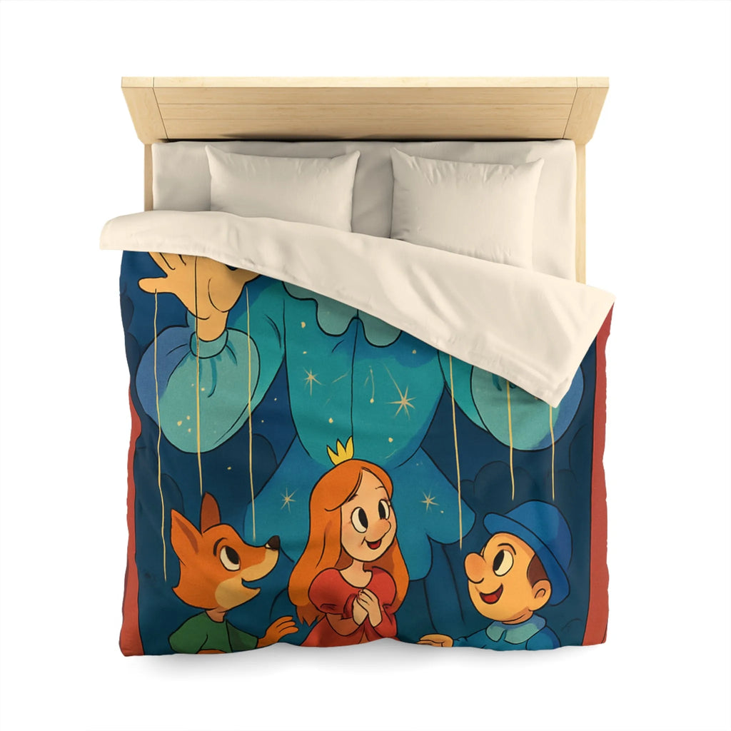 Housse de couette marionnette: spectacle enchanté de nuit étoilée pour enfants rêveurs