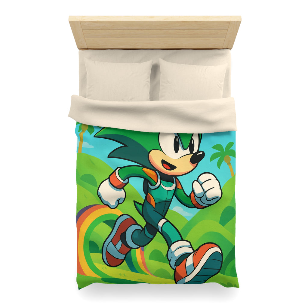 Housse de Couette Microfibre Motif Créatif Original Style Contemporain Chambre Élégante