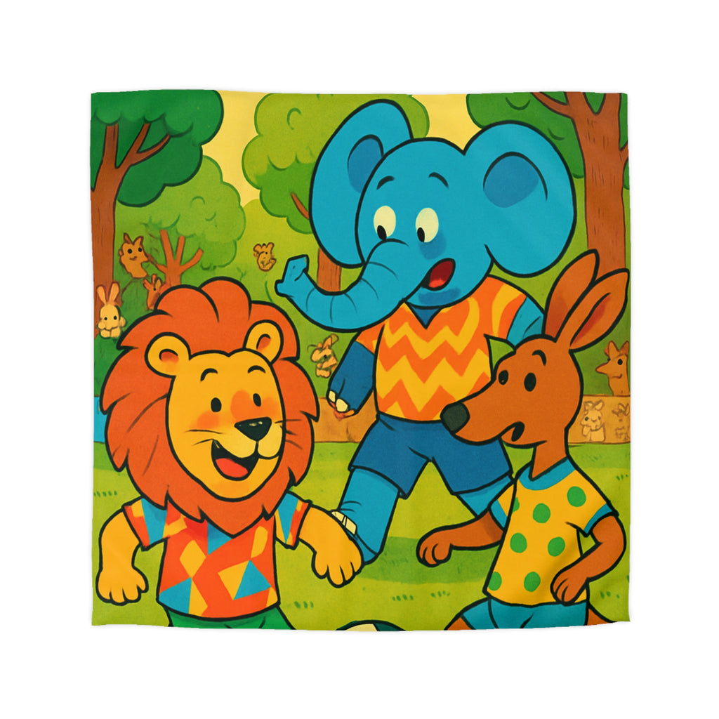 Housse de Couette Microfibre Motif Créatif Original Style Contemporain Chambre Élégante