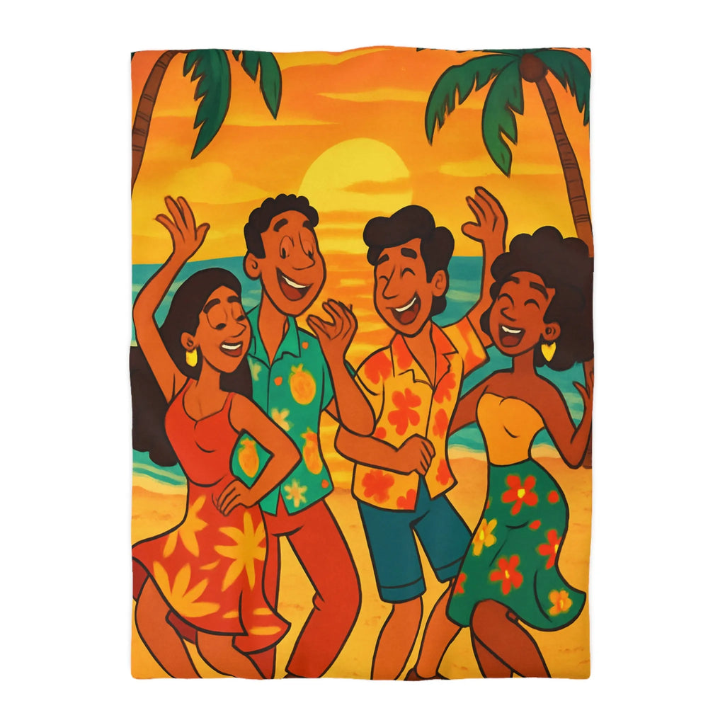 Housse de Couette Microfibre Art Graphique Contemporain Style Décoratif Chambre Tendance