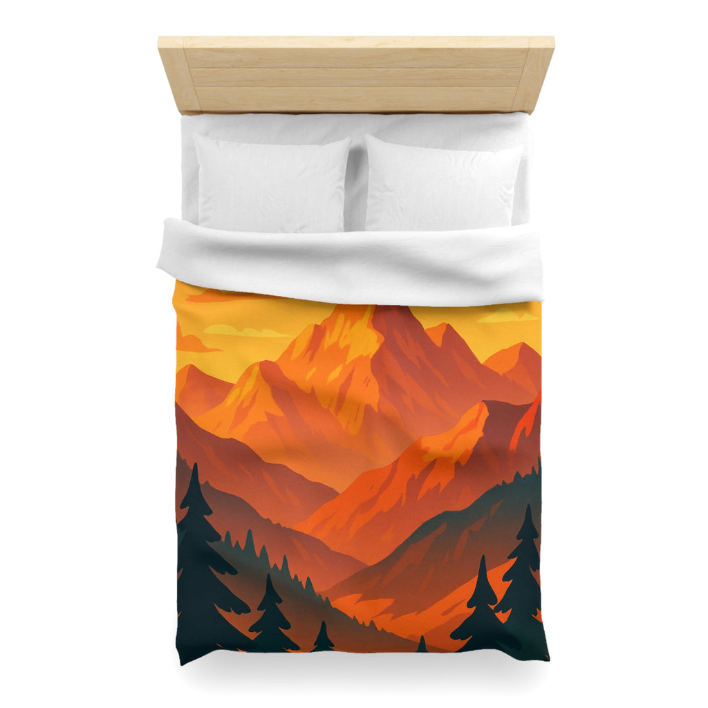 Housse de Couette Microfibre Design Artistique Moderne Décoration Chambre Confort Premium