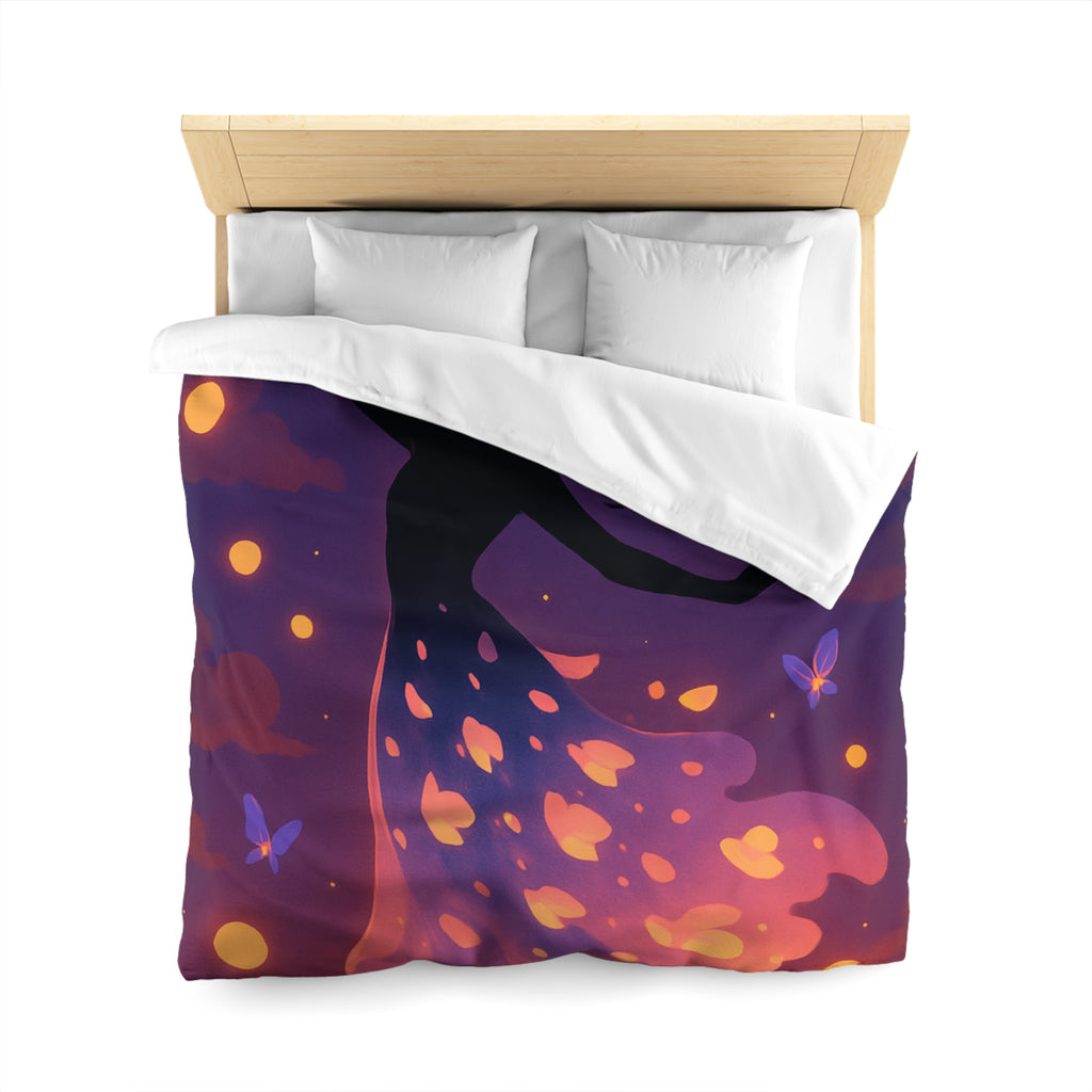 Housse de Couette Microfibre Design Artistique Moderne Décoration Chambre Confort Premium