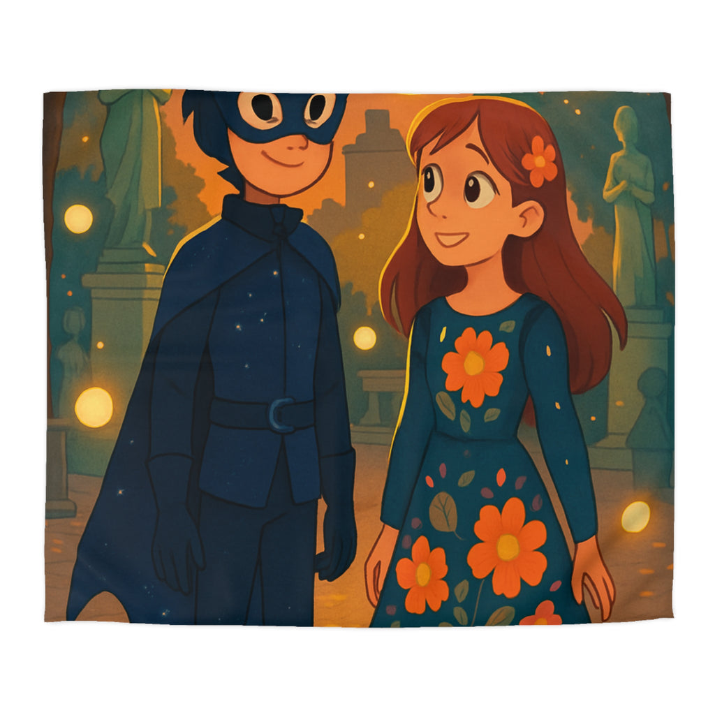 Housse de Couette Microfibre Motif Créatif Original Style Contemporain Chambre Élégante