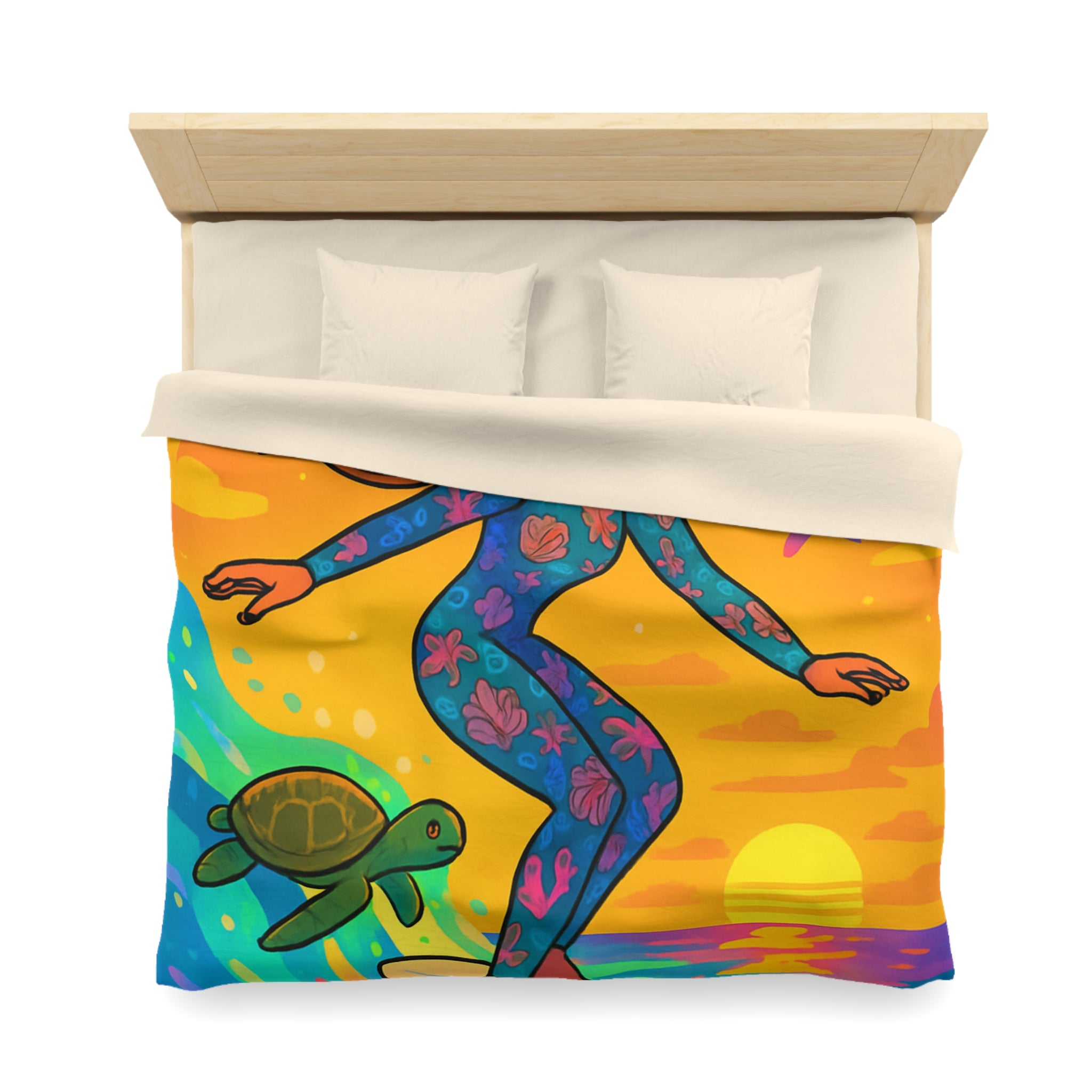 Housse de Couette Microfibre Création Artistique Moderne Design Exclusif Décoration Chambre