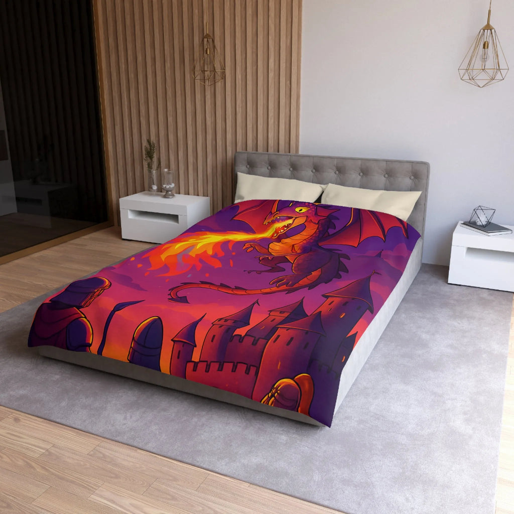 Envolez-vous avec un dragon cracheur de feu protégeant un château médiéval ensorcelé