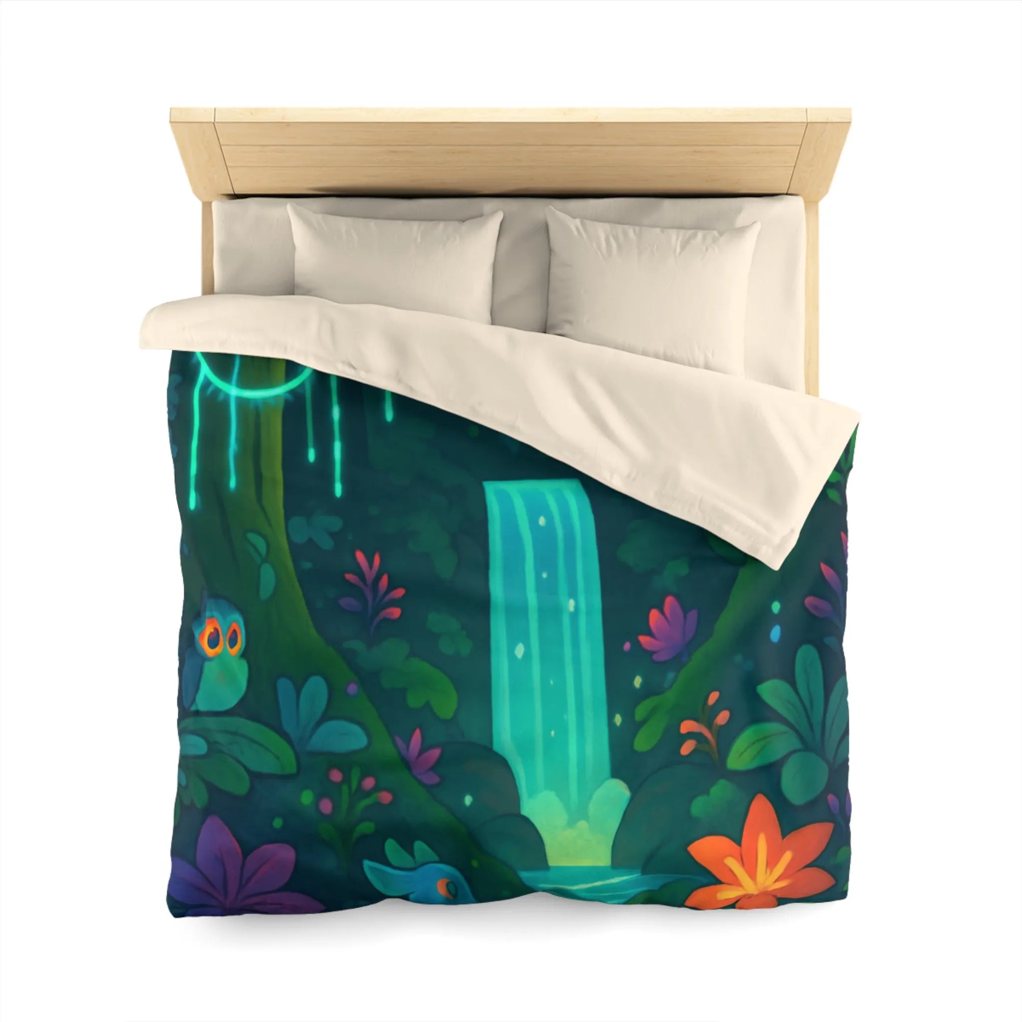 Housse de Couette Microfibre Art Graphique Contemporain Style Décoratif Chambre Tendance