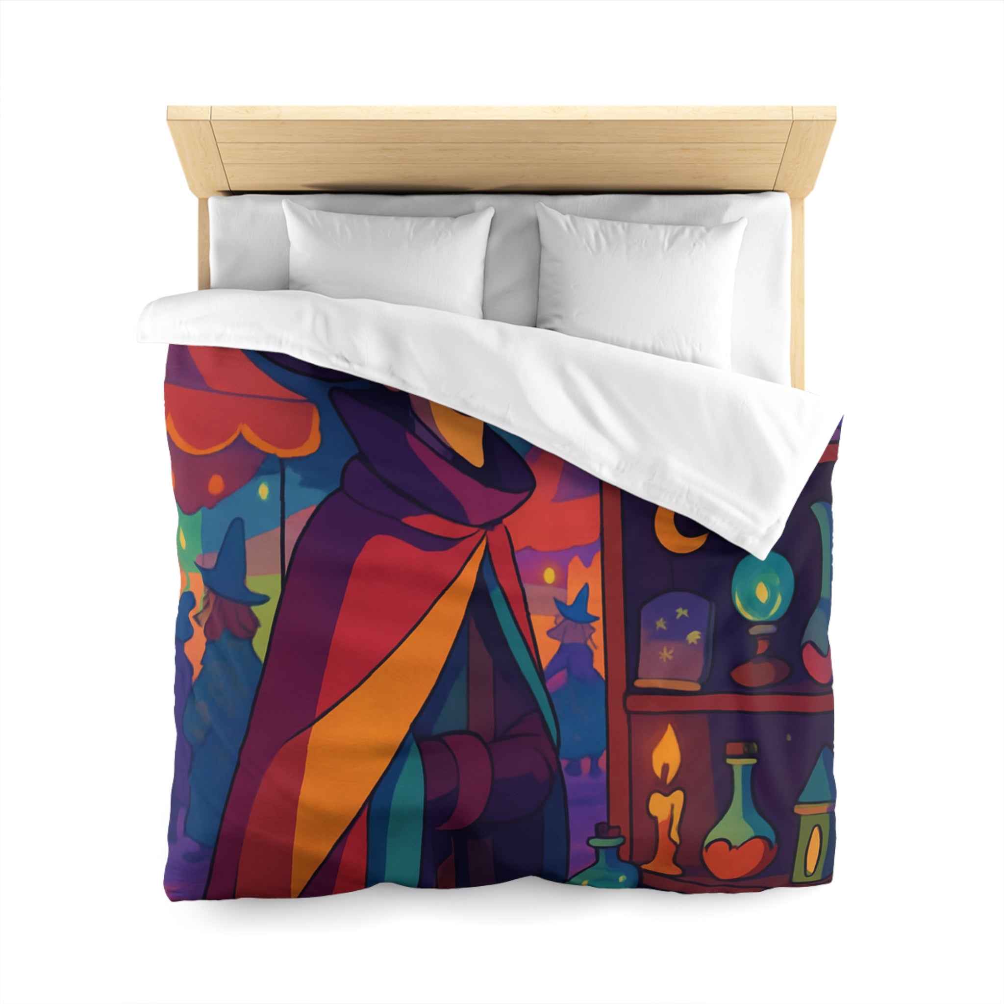 Housse de Couette Microfibre Motif Créatif Original Style Contemporain Chambre Élégante