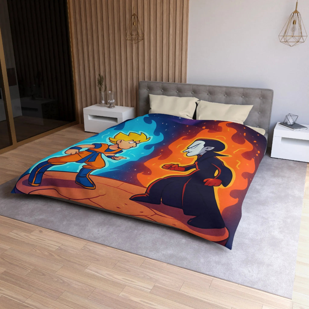 Housse de Couette Microfibre Art Graphique Contemporain Style Décoratif Chambre Tendance