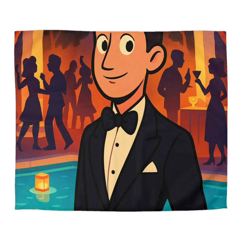 Élégance Nocturne : Motifs Inspirés de Soirées Glamour Art Déco Pour Chambre Distinguée