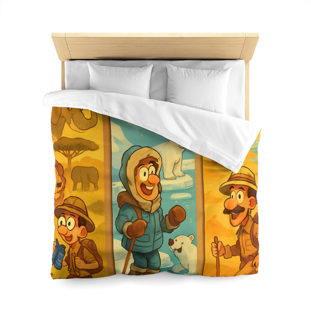 Housse de Couette Microfibre Création Artistique Moderne Design Exclusif Décoration Chambre