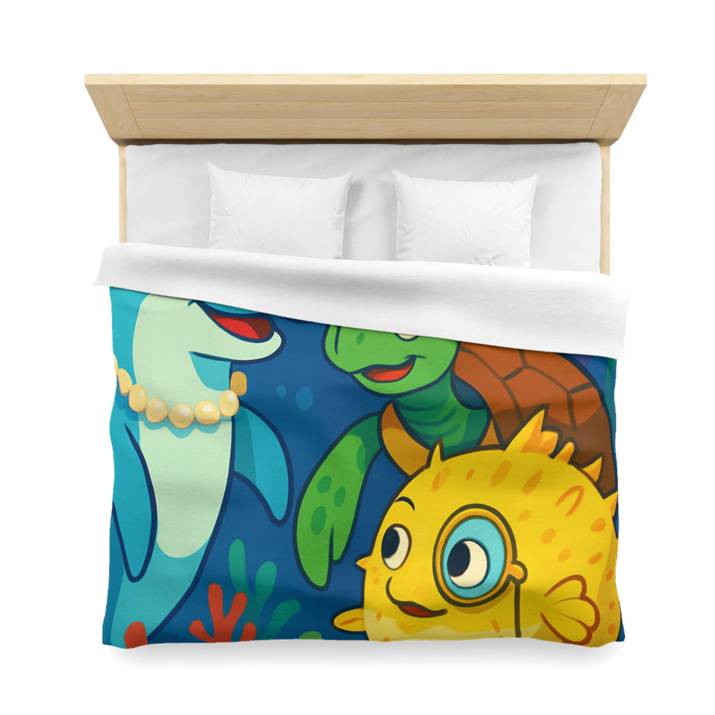 Housse de Couette Microfibre Design Artistique Moderne Décoration Chambre Confort Premium