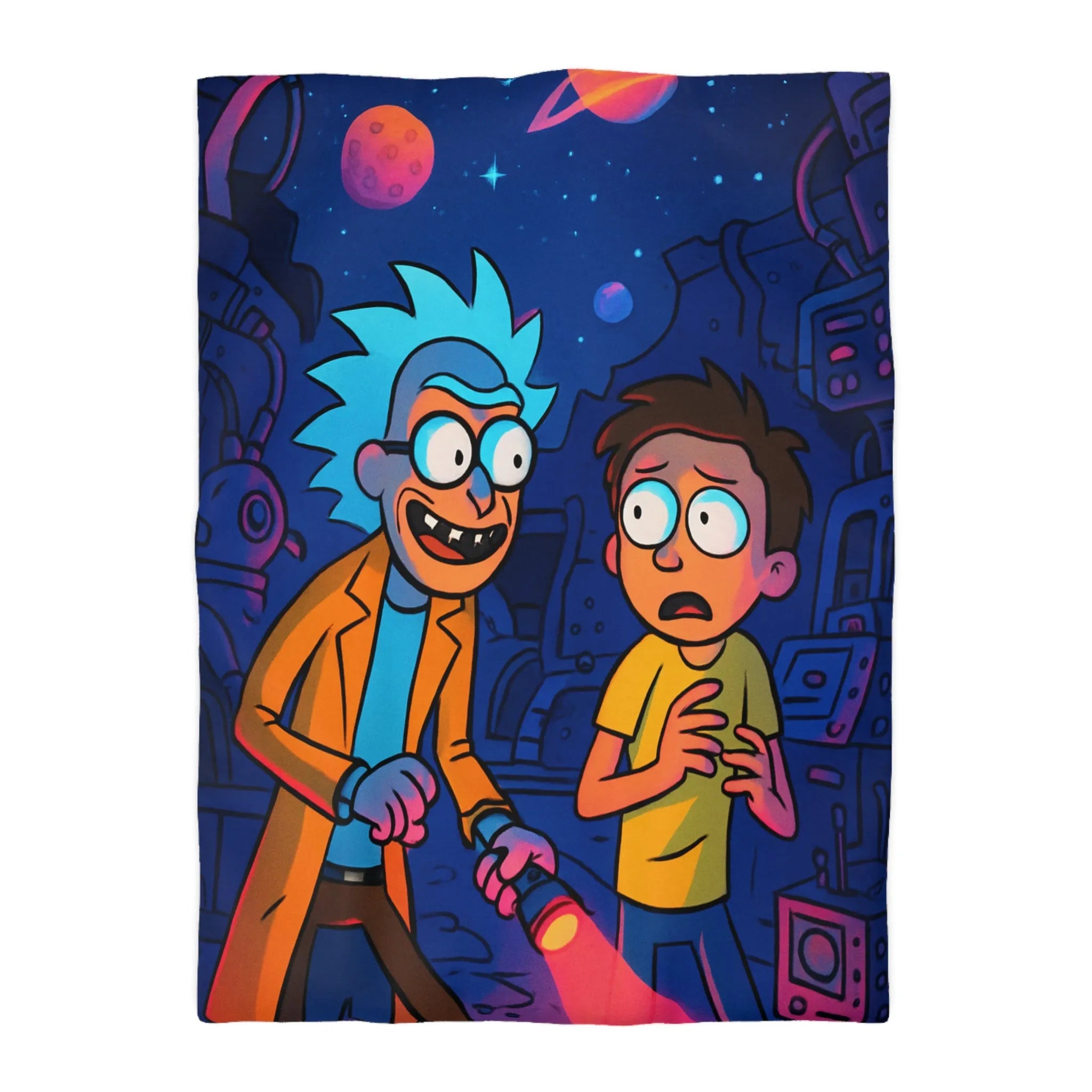 Housse de Couette Microfibre Art Graphique Contemporain Style Décoratif Chambre Tendance