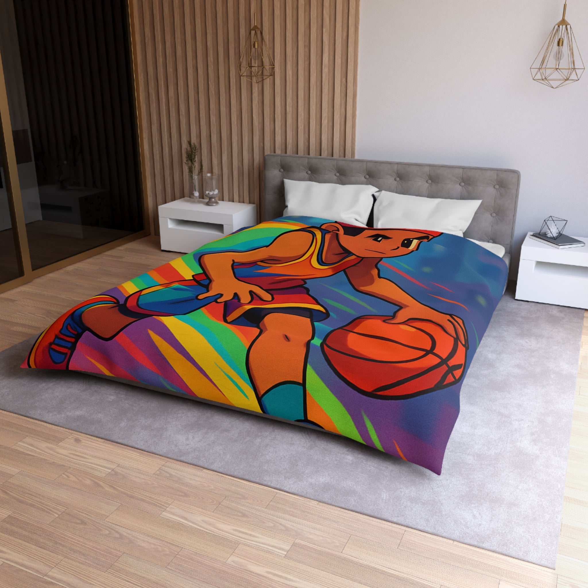 Housse de Couette Microfibre Création Artistique Moderne Design Exclusif Décoration Chambre